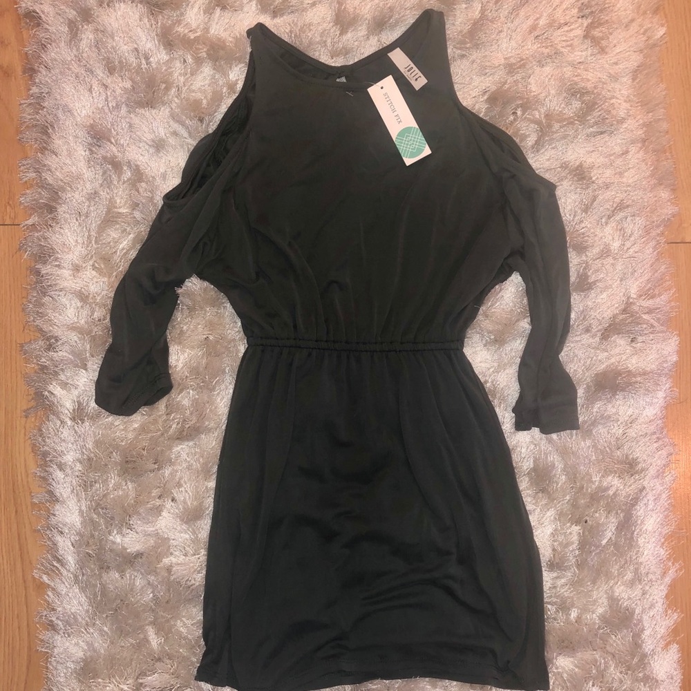 Open shoulder dress